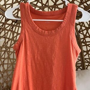 Madewell Women's Sleeveless Tank Top - Coral Orange